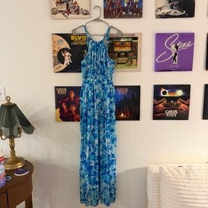 Calvin Klein Blue Maxi Dress